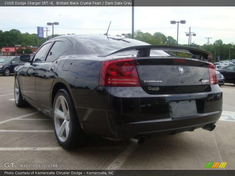 Brilliant Black Crystal Pearl / Dark Slate Gray 2008 Dodge Charger SRT-8