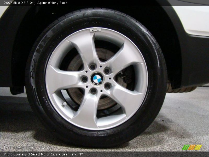 Alpine White / Black 2007 BMW X3 3.0si