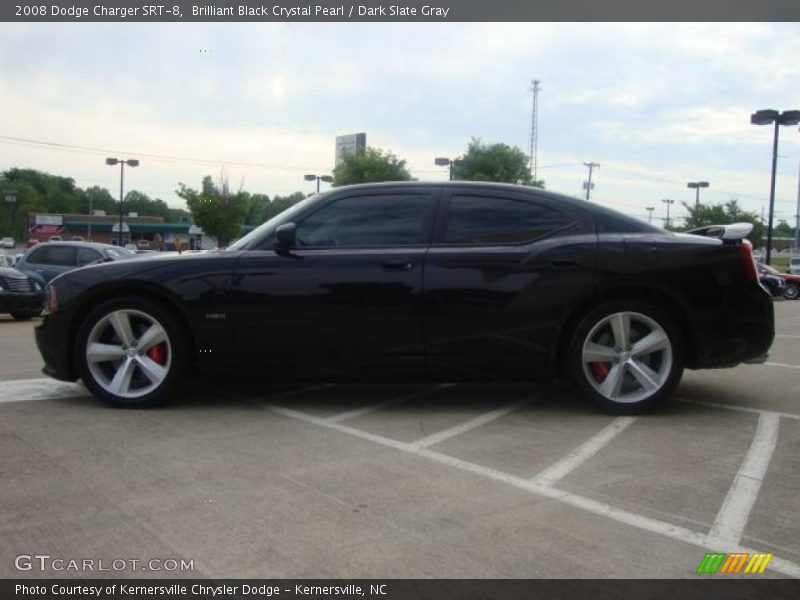 Brilliant Black Crystal Pearl / Dark Slate Gray 2008 Dodge Charger SRT-8