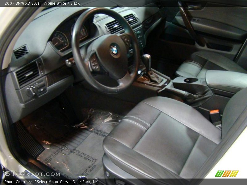 Alpine White / Black 2007 BMW X3 3.0si