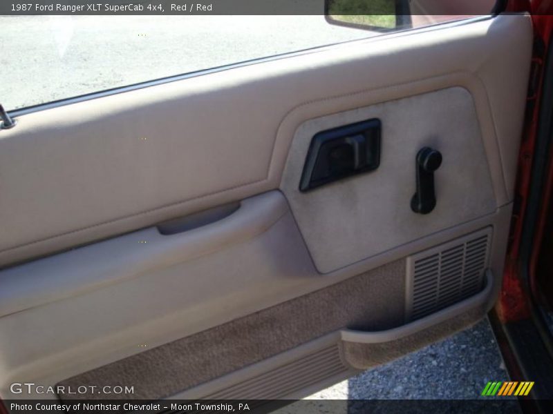 Red / Red 1987 Ford Ranger XLT SuperCab 4x4