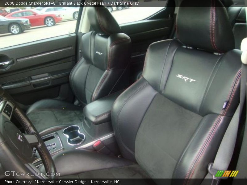 Brilliant Black Crystal Pearl / Dark Slate Gray 2008 Dodge Charger SRT-8