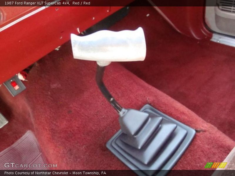 Red / Red 1987 Ford Ranger XLT SuperCab 4x4