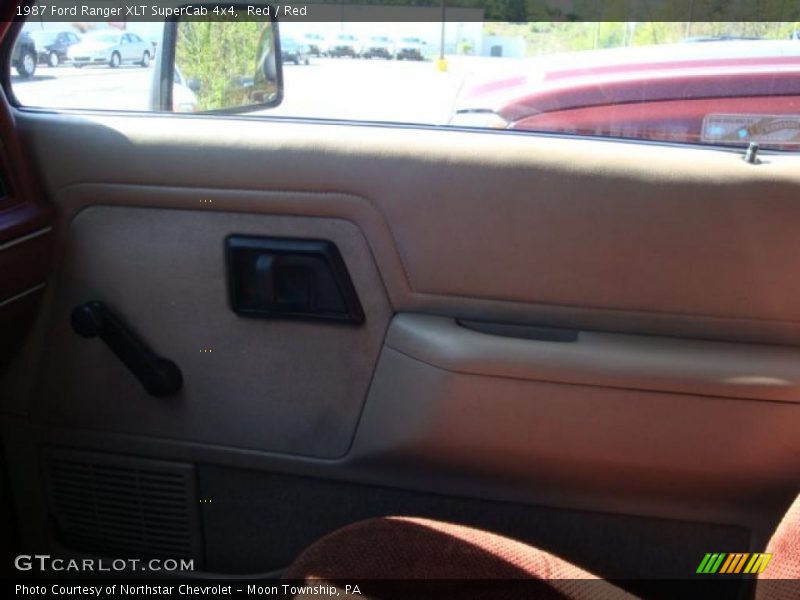Red / Red 1987 Ford Ranger XLT SuperCab 4x4