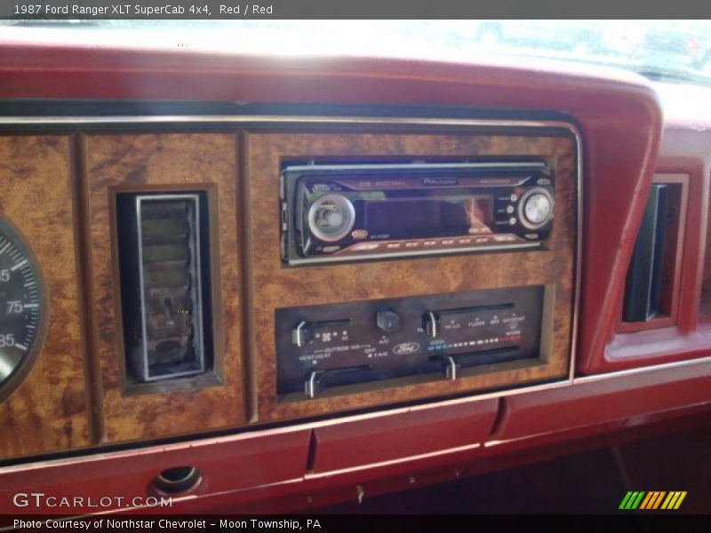 Red / Red 1987 Ford Ranger XLT SuperCab 4x4