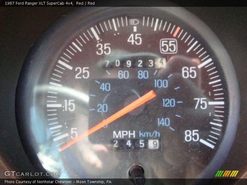 Red / Red 1987 Ford Ranger XLT SuperCab 4x4
