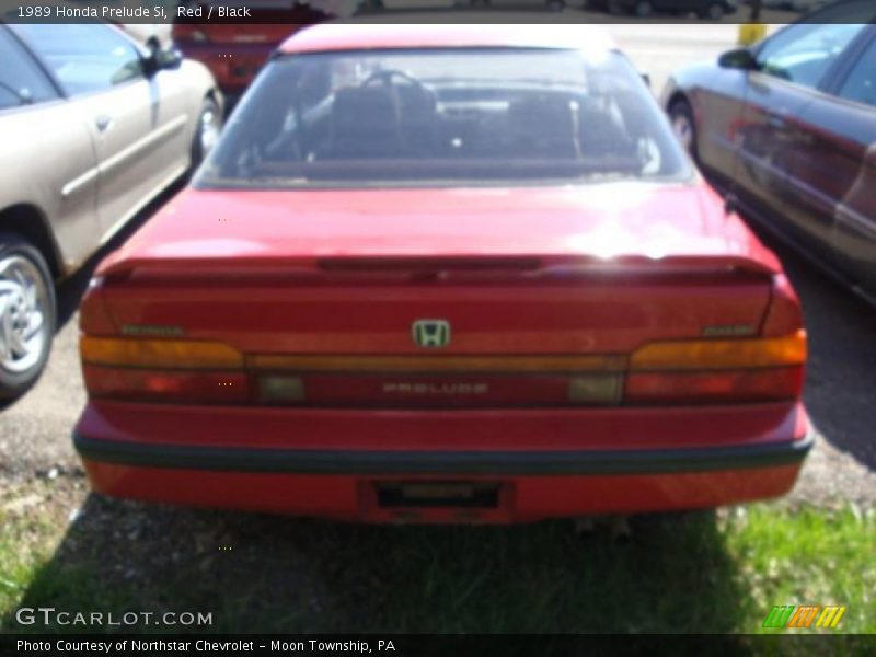 Red / Black 1989 Honda Prelude Si