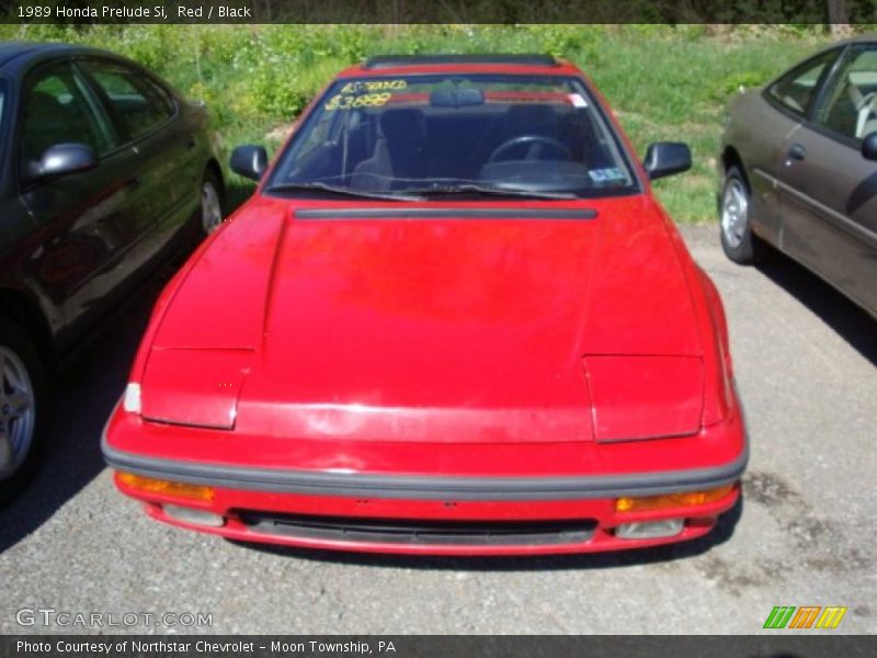 Red / Black 1989 Honda Prelude Si