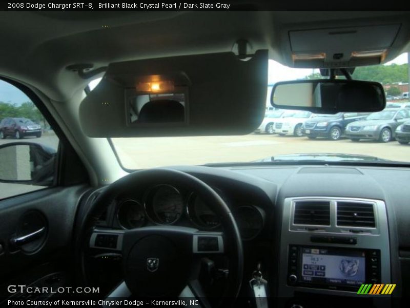 Brilliant Black Crystal Pearl / Dark Slate Gray 2008 Dodge Charger SRT-8