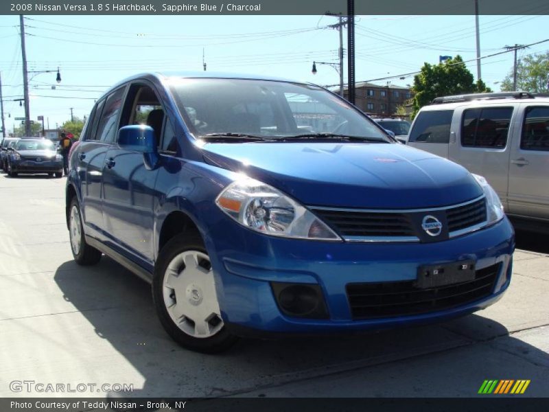 Sapphire Blue / Charcoal 2008 Nissan Versa 1.8 S Hatchback