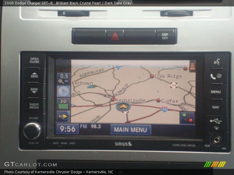 Brilliant Black Crystal Pearl / Dark Slate Gray 2008 Dodge Charger SRT-8