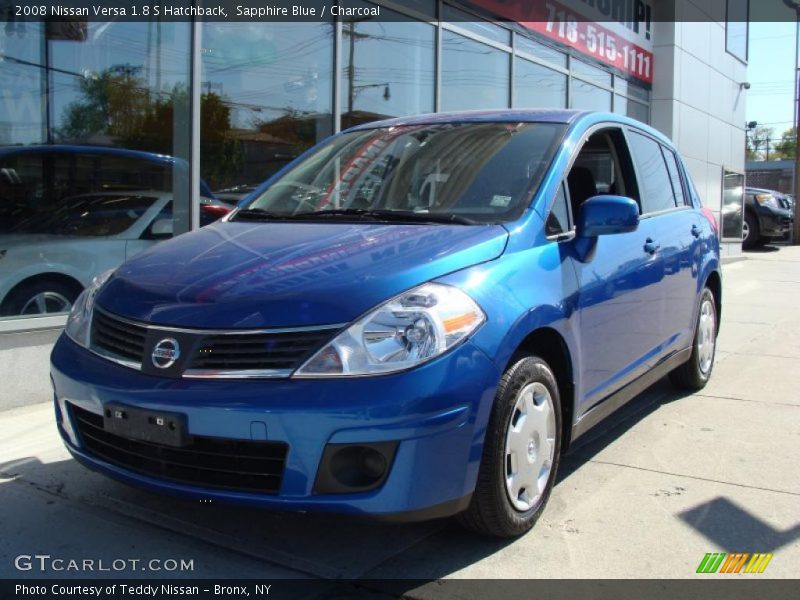Sapphire Blue / Charcoal 2008 Nissan Versa 1.8 S Hatchback