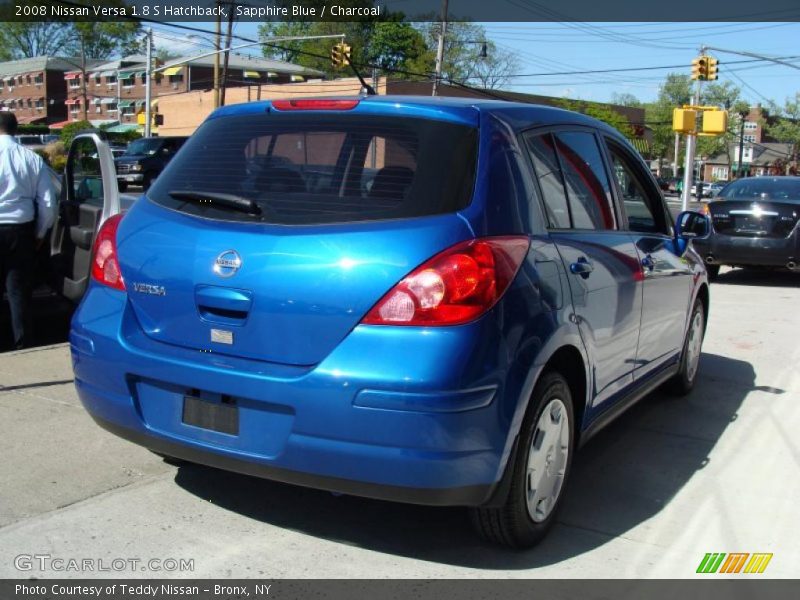 Sapphire Blue / Charcoal 2008 Nissan Versa 1.8 S Hatchback