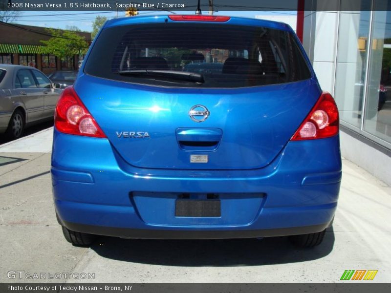 Sapphire Blue / Charcoal 2008 Nissan Versa 1.8 S Hatchback