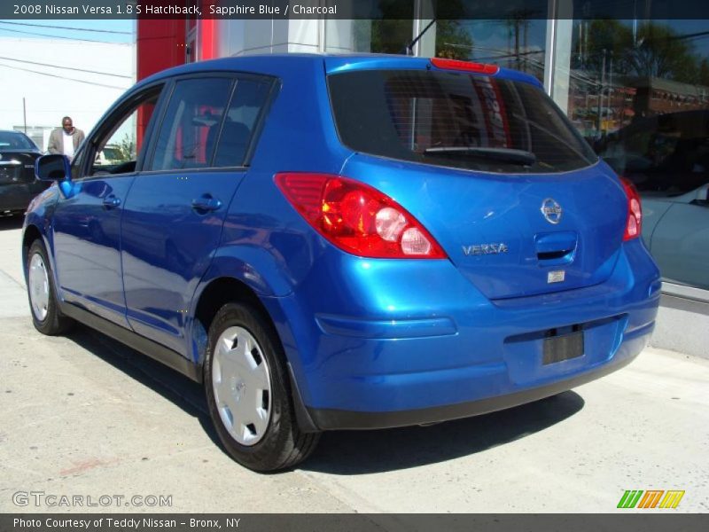 Sapphire Blue / Charcoal 2008 Nissan Versa 1.8 S Hatchback