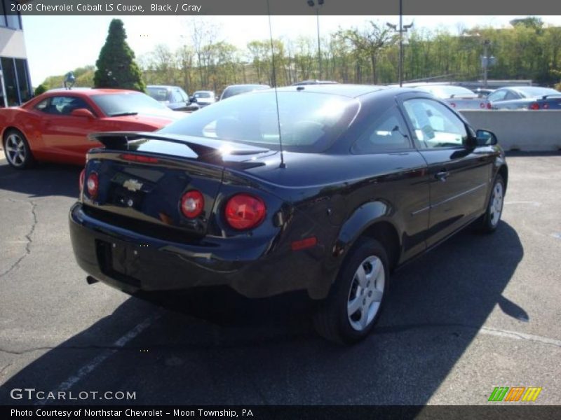 Black / Gray 2008 Chevrolet Cobalt LS Coupe