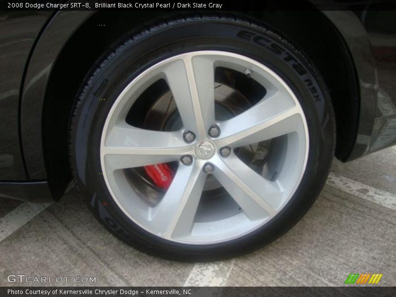 Brilliant Black Crystal Pearl / Dark Slate Gray 2008 Dodge Charger SRT-8