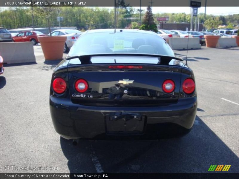Black / Gray 2008 Chevrolet Cobalt LS Coupe