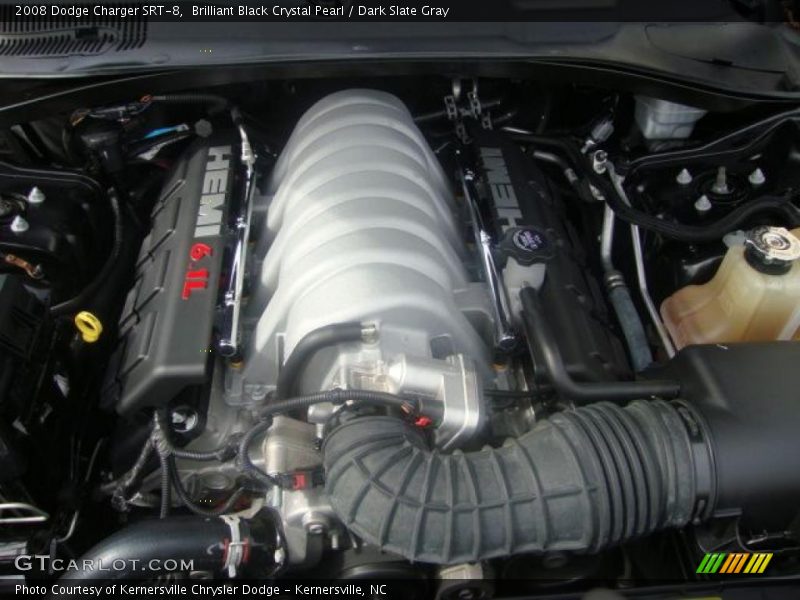 Brilliant Black Crystal Pearl / Dark Slate Gray 2008 Dodge Charger SRT-8
