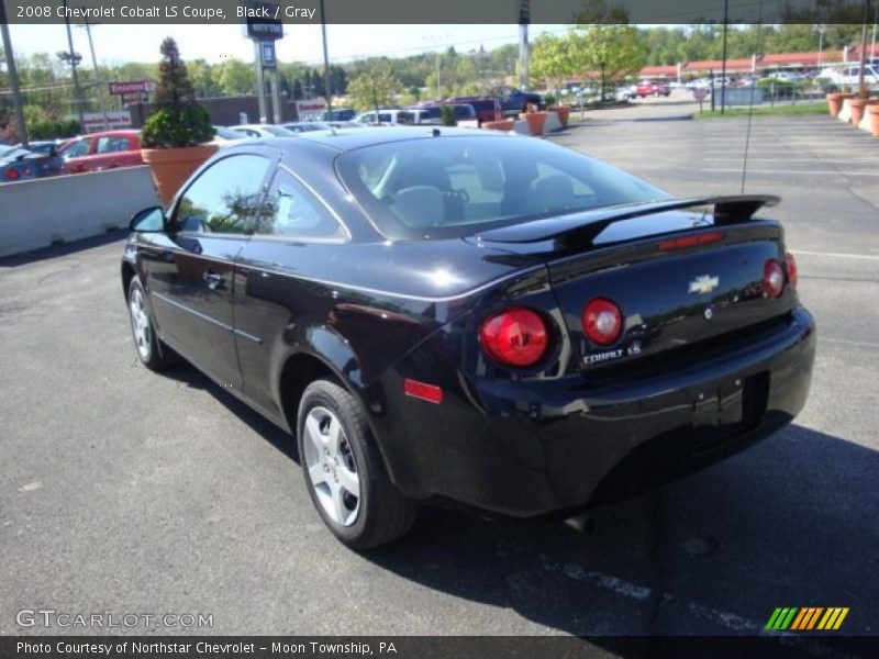 Black / Gray 2008 Chevrolet Cobalt LS Coupe