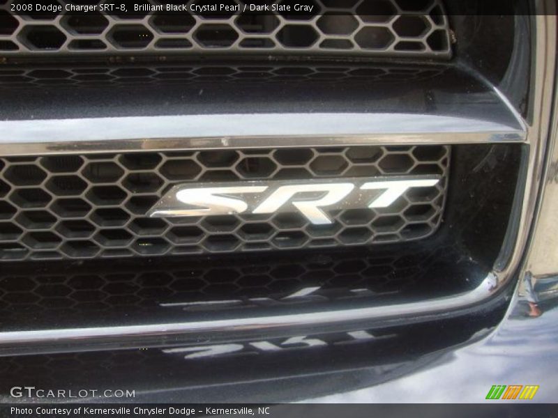 Brilliant Black Crystal Pearl / Dark Slate Gray 2008 Dodge Charger SRT-8