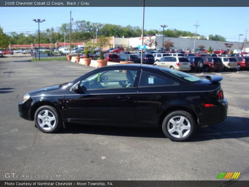 Black / Gray 2008 Chevrolet Cobalt LS Coupe