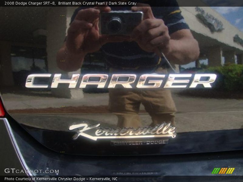 Brilliant Black Crystal Pearl / Dark Slate Gray 2008 Dodge Charger SRT-8
