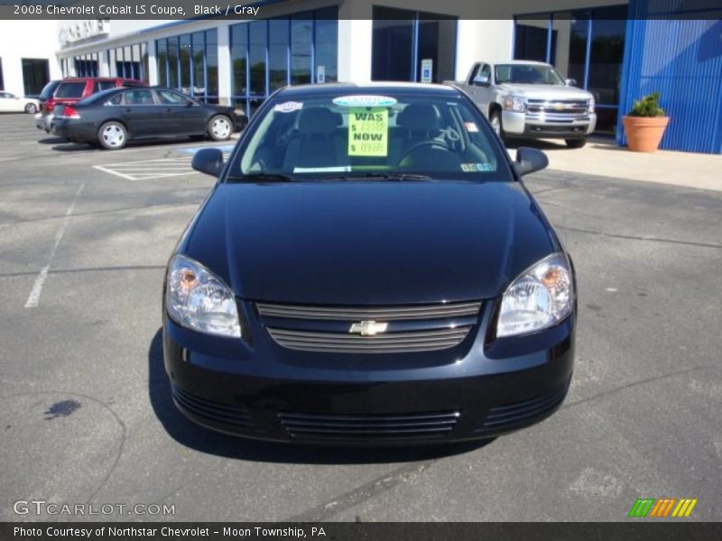 Black / Gray 2008 Chevrolet Cobalt LS Coupe
