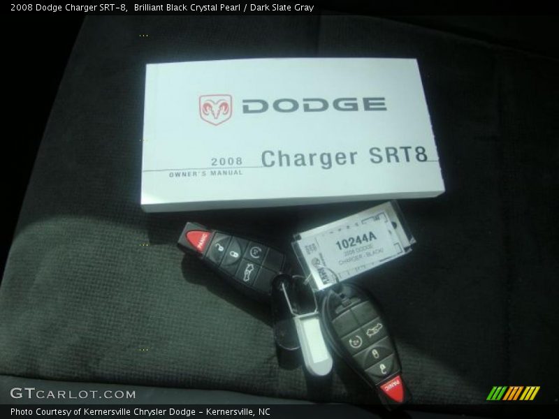 Brilliant Black Crystal Pearl / Dark Slate Gray 2008 Dodge Charger SRT-8
