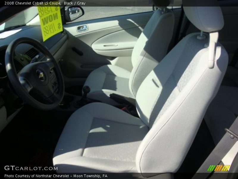 Black / Gray 2008 Chevrolet Cobalt LS Coupe