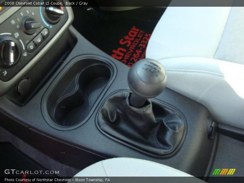 Black / Gray 2008 Chevrolet Cobalt LS Coupe