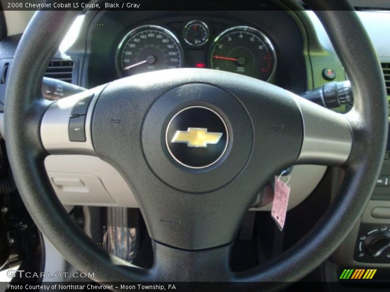 Black / Gray 2008 Chevrolet Cobalt LS Coupe