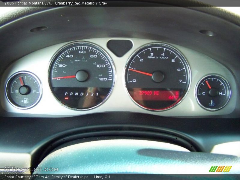 Cranberry Red Metallic / Gray 2006 Pontiac Montana SV6