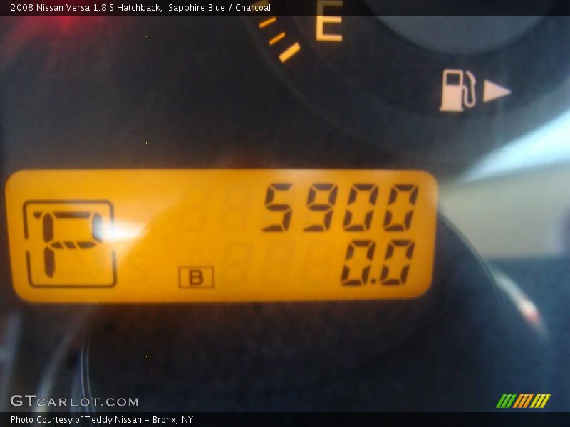 Sapphire Blue / Charcoal 2008 Nissan Versa 1.8 S Hatchback