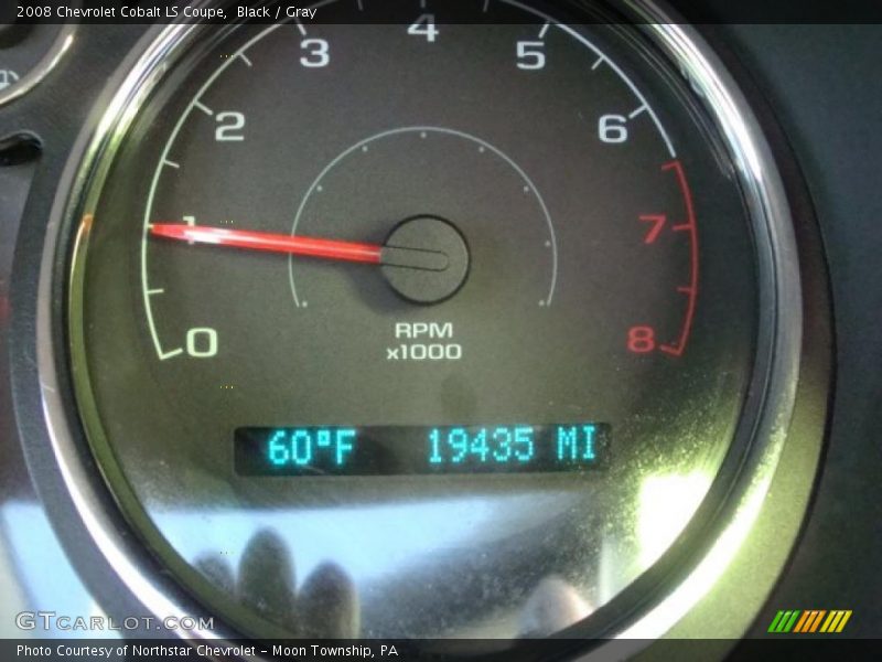 Black / Gray 2008 Chevrolet Cobalt LS Coupe