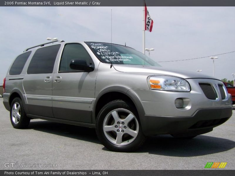 Liquid Silver Metallic / Gray 2006 Pontiac Montana SV6