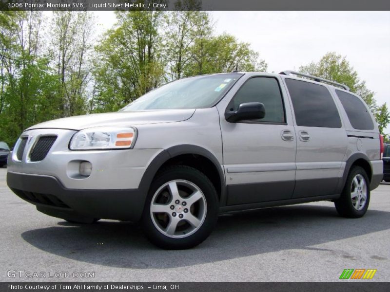 Liquid Silver Metallic / Gray 2006 Pontiac Montana SV6