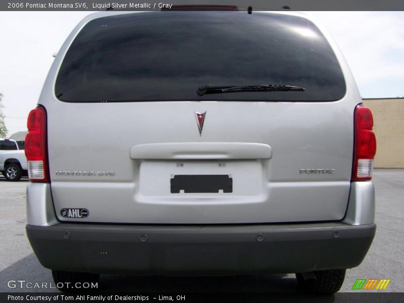 Liquid Silver Metallic / Gray 2006 Pontiac Montana SV6