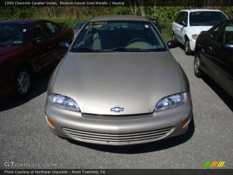 Medium Sunset Gold Metallic / Neutral 1999 Chevrolet Cavalier Sedan