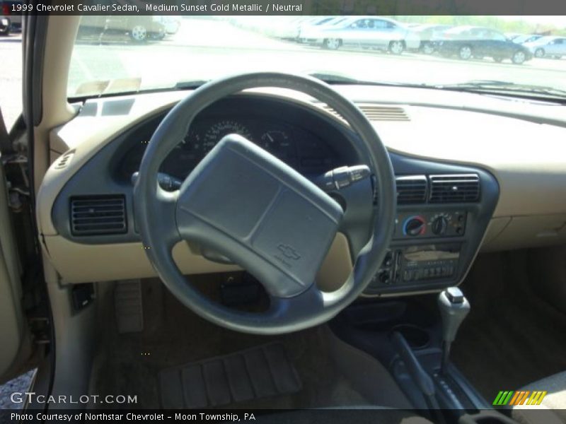 Medium Sunset Gold Metallic / Neutral 1999 Chevrolet Cavalier Sedan