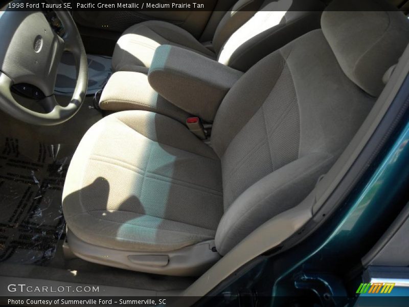 Pacific Green Metallic / Medium Prairie Tan 1998 Ford Taurus SE