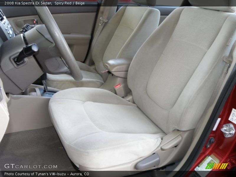 Spicy Red / Beige 2008 Kia Spectra EX Sedan