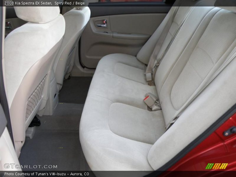Spicy Red / Beige 2008 Kia Spectra EX Sedan