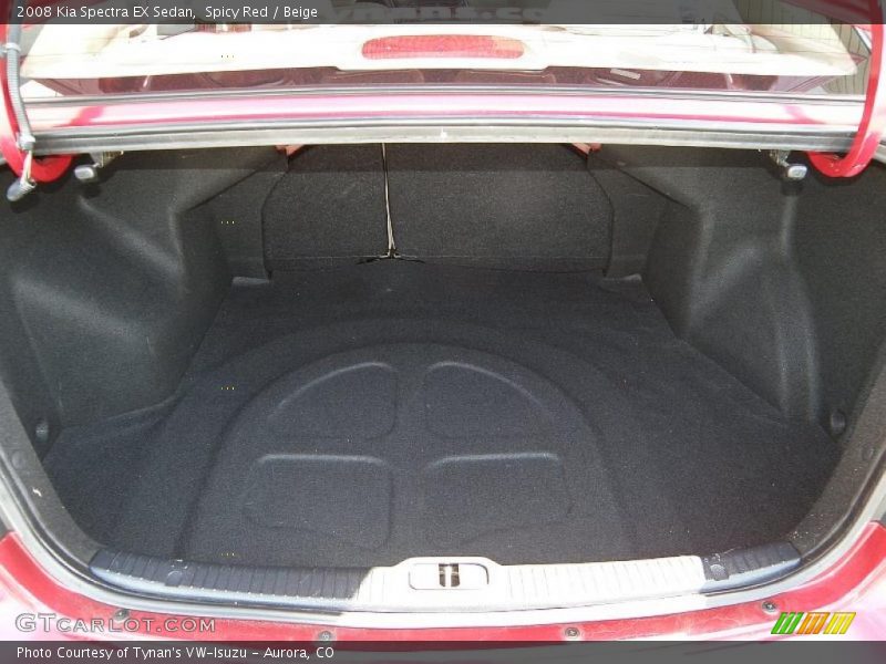 Spicy Red / Beige 2008 Kia Spectra EX Sedan