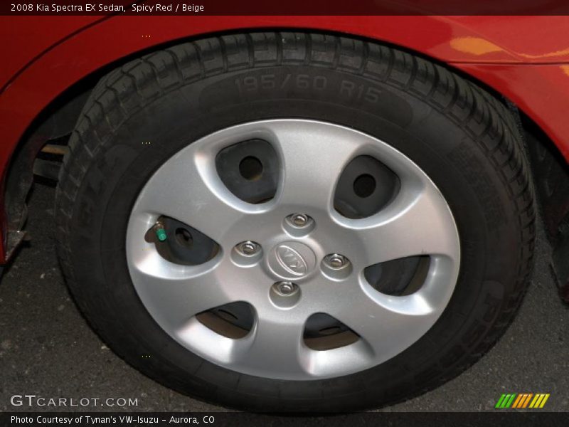 Spicy Red / Beige 2008 Kia Spectra EX Sedan