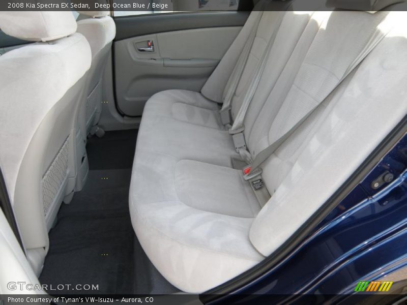 Deep Ocean Blue / Beige 2008 Kia Spectra EX Sedan