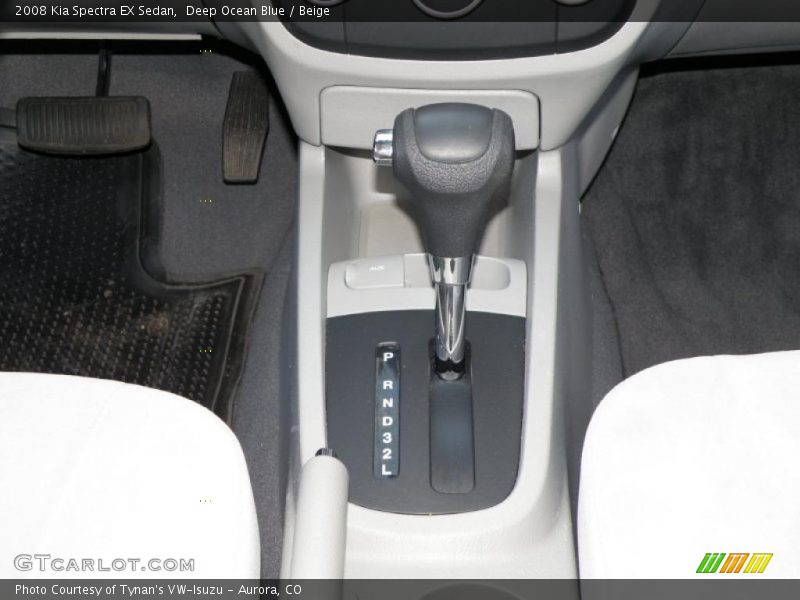 Deep Ocean Blue / Beige 2008 Kia Spectra EX Sedan