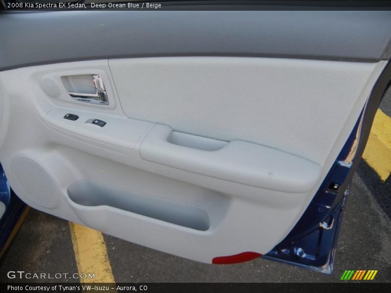 Deep Ocean Blue / Beige 2008 Kia Spectra EX Sedan
