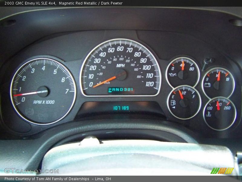 Magnetic Red Metallic / Dark Pewter 2003 GMC Envoy XL SLE 4x4