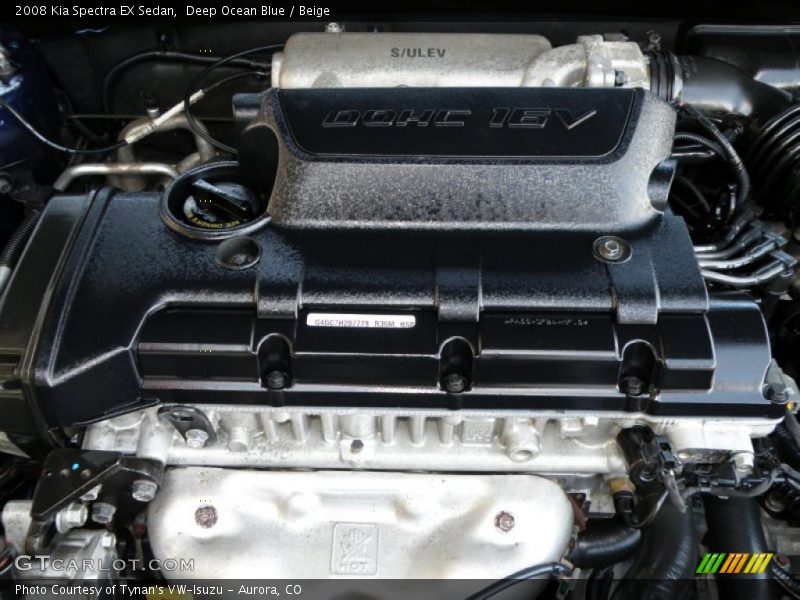 Deep Ocean Blue / Beige 2008 Kia Spectra EX Sedan